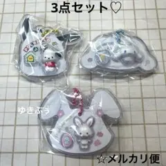 ☆サンリオ パッケージチャーム ウィッシュミーメル ポチャッコ シナモロール♡