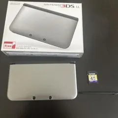 ニンテンドー3DS LL 本体 シルバー×ブラックSDカード付き