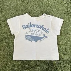 【BLUEU AZUR】 ブルーアズール　ベビーTシャツ　90cm　マリンのサムネイル