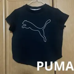 【美品】PUMA　プーマ　ハイネックTシャツ　黒　レディースM