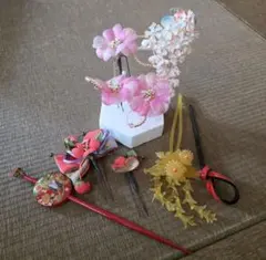 お花　かんざし　合成花 髪飾り 和装小物
