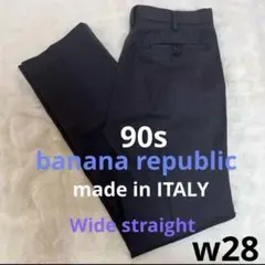 90s BANANA REPUBLIC ワイド　ウール　スラックス　イタリア製のサムネイル