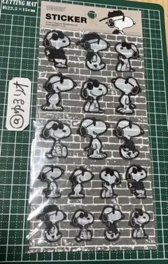 PEANUTS ステッカー ジョー・クール