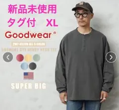 つぼ八様専用【Goodwear】USAコットン ガーメントダイ L/S ヘンリーのサムネイル