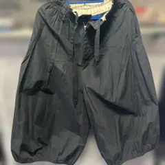 L'ECLAT ブラック サルエルパンツ