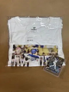 激レア　大谷翔平　MVP Tシャツとカードセット　ドジャース　Ｌ50/50