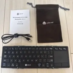 iClever IC-BK08 Bluetooth接続折りたたみ式キーボード