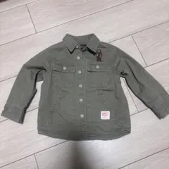 マーキーズ★カーキ 長袖ブラウス100 ミリタリー