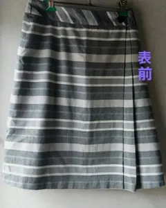 スカート膝丈スカートAラインスカート 巻きスカート風スカート