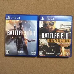 PS4 バトルフィールド 1とバトルフィールドハードライン　2本まとめ売り