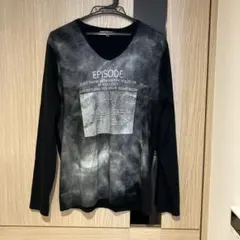 semantic design Vネック長袖シャツ LLサイズ ブラック