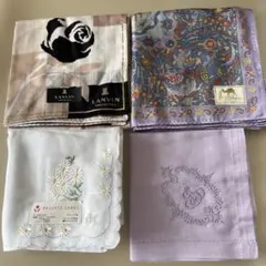 LANVIN COLLECTION ほかハンカチセット4枚