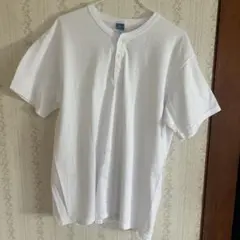 Good On ヘンリーネック Tシャツ ホワイト　Lサイズ
