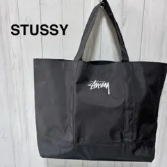 （希少）STUSSY ビッグトートバッグ ブラック大容量 ムック付録 A4収納可のサムネイル