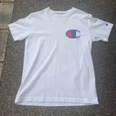 Champion ビッグCロゴ 半袖Tシャツ ホワイト メンズS