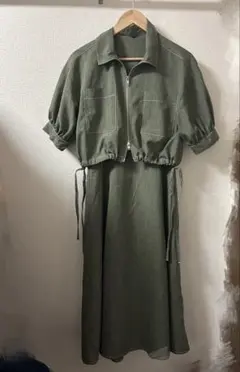 半袖 ロングワンピース