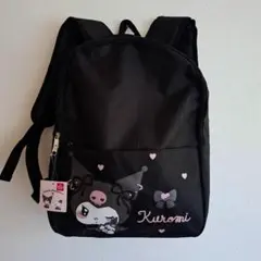 新品 クロミ Dバッグ型リュック バックパック 黒 ハート リボン サンリオ