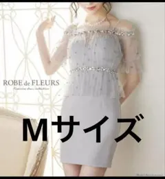 ROBE de FLEURS グレー　ナイトドレス Ｍサイズ