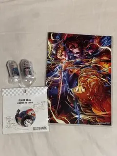 柱展シールセット 映画特典(善逸vs獪岳) キーホルダー(炭治郎達、悲鳴嶼行冥)