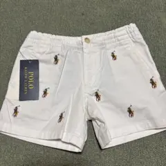POLO Ralph Lauren ホワイト半ズボン100マーク総柄14190円
