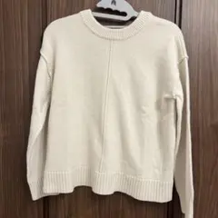 GU レディースニットカーディガン　アイボリー
