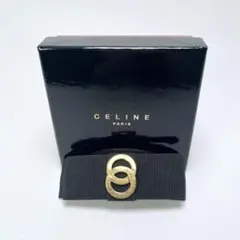 CELINE セリーヌ バレッタ リボン トリオンフ 黒 金具 ゴールド - メルカリ