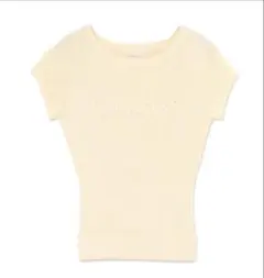 ANDMARY Raglan logo tops white