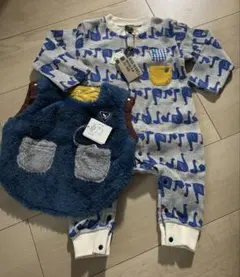 ラグマート フリースベスト ロンパース