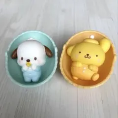 サンリオ ベビーフレンズ フィギュア ポチャッコ　ポムポムプリン　2点セットのサムネイル