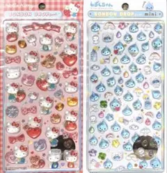 正規品！BONBON DROP シール　ハローキティ しずくミニ　２枚セット
