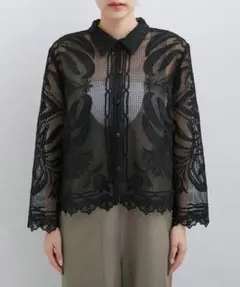 HaaT ISSEY MIYAKE 総柄 刺繍風 長袖シャツ ブラウス - メルカリ