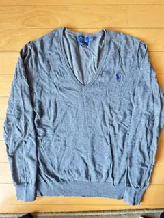 Polo Ralph Lauren グレー Vネックセーター
