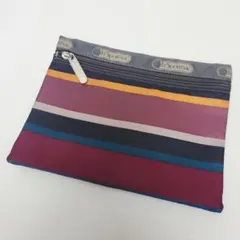 ゴ*コ様 LeSportsac レスポートサック ポーチ 小物入れ マルチボーダ
