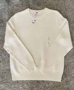 ユニクロ ウォッシャブルストレッチミラノリブクルーネックセーター S