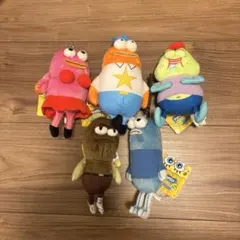 スポンジ・ボブ ビキニタウンの住人マスコットナムコ　５種コンプリートセット