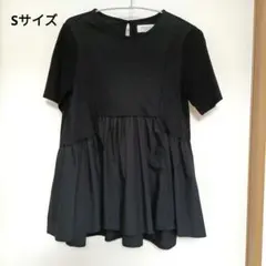 【OPAQUE.CLIP】ペプラムドッキングカットソー　Sサイズのサムネイル
