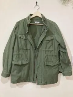 レプシィム　オリーブグリーン カーキ　ミリタリージャケット　古着風　ジャケット