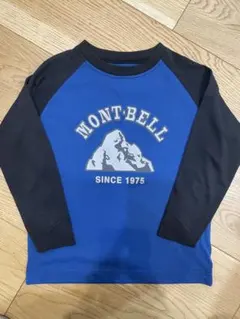 MONT-BELL 長袖カットソー 110サイズ 青黒