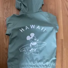 ミッキーマウス キッズレインジャケット　オリーブグリーン