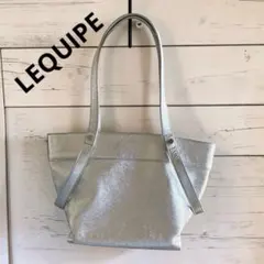LEQUIPEレキップ シルバーレザーバッグ 2way ショルダー ハンド - メルカリ