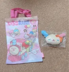 未使用2点セット　サンリオ　シープラ限定エコバッグ　ウサハナぬいぐるみチャーム