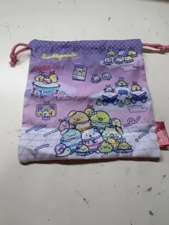 キャラクター巾着バッグ パープル