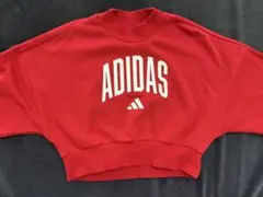 adidas クロップド丈 スウェット レッドのサムネイル
