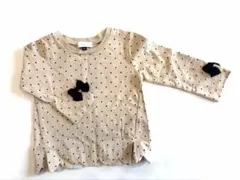 Seraph 長袖カットソー 90cm ドット柄 リボンのサムネイル