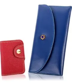 匿名配送❣️長財布レディース 牛革 本革 人気おしゃれ ブルー