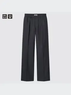 UNIQLO U ウールブレンドタックパンツ　ウエスト58cm
