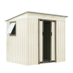 人気再入荷！【可動棚・窓付き】3847L大容量戸外収納庫大型 収納 WHITE 