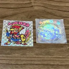 返品可 2枚セット ヘッドロココ ホログラム ホロ シール 初代ビックリマン
