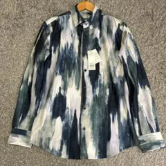 未使用 ハイストリート Flow paintingプリント ハイテンションシャツのサムネイル