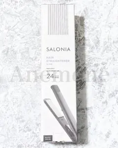 【新品未使用】SALONIA ストレートヘアアイロン ブラック 24mm